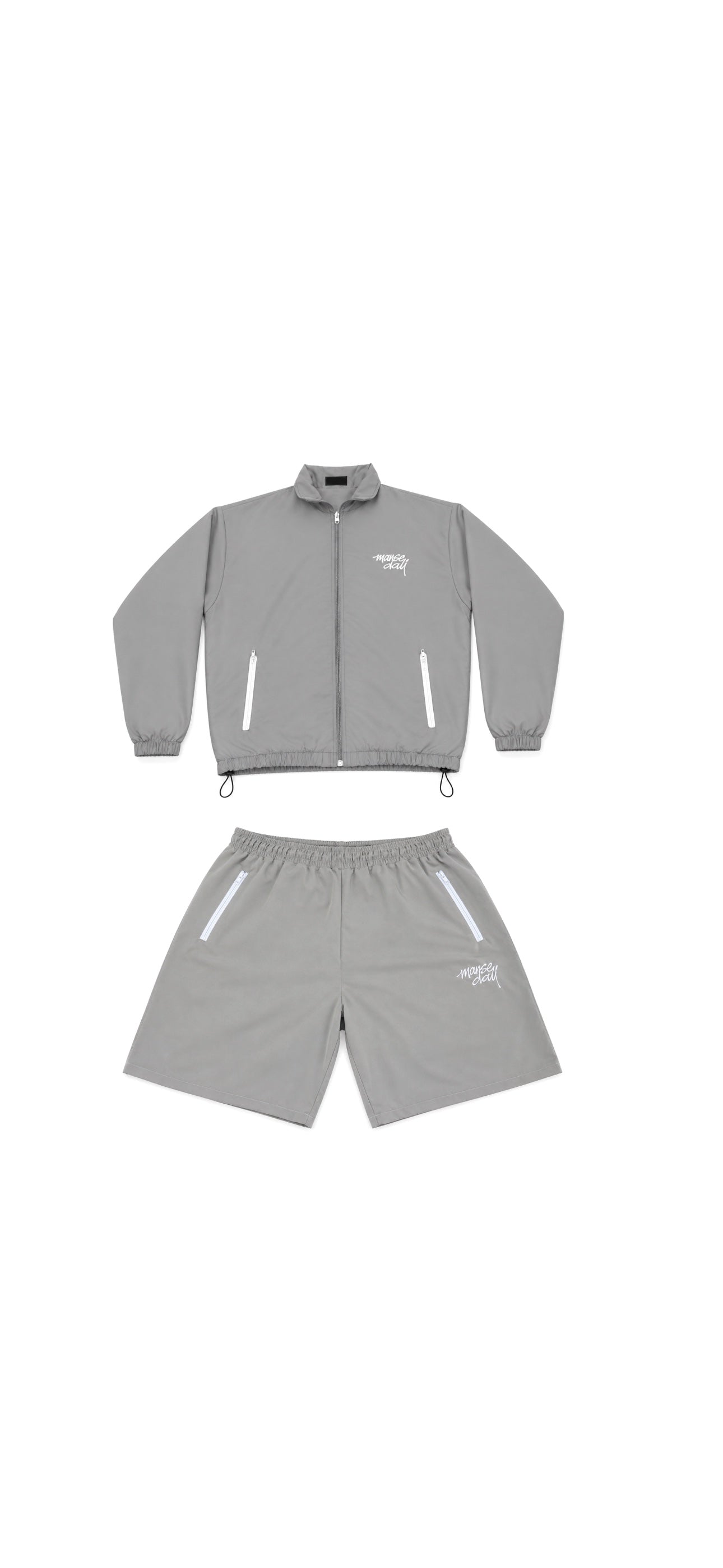 Grey Windbreaker Set